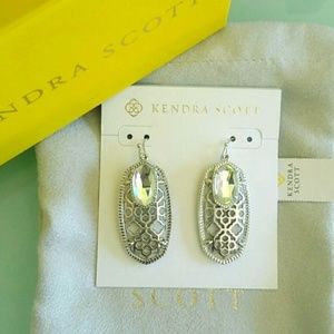 Kendra Scott Filigree Emmy Dichroic drop earrings BRAND NEW